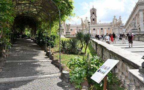 Riaperto il pergolato del Campidoglio dopo la riqualificazione