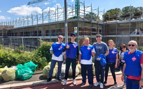 Volontari raccolgono 162 chili di rifiuti a Tivoli Terme